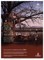 Immagine di sfondo della pagina Tourism Australia con Emirates per la campagna pubblicitaria firmata dal regista di 'Australia'  