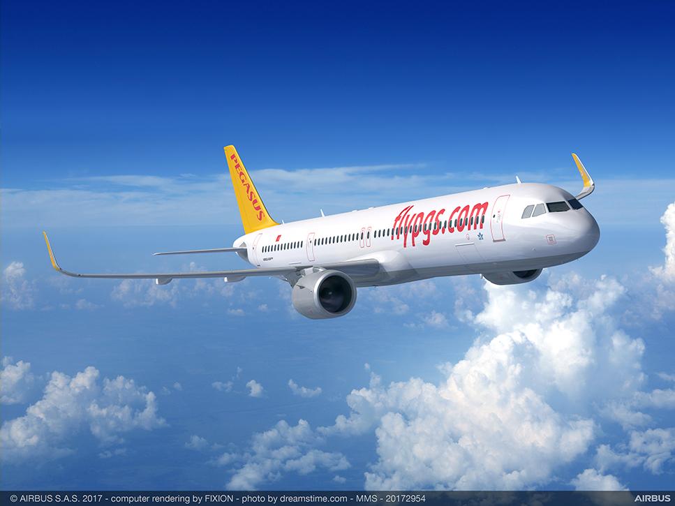 Immagine di sfondo della pagina Pegasus Airlines ordina 25 Airbus A321neo ACF