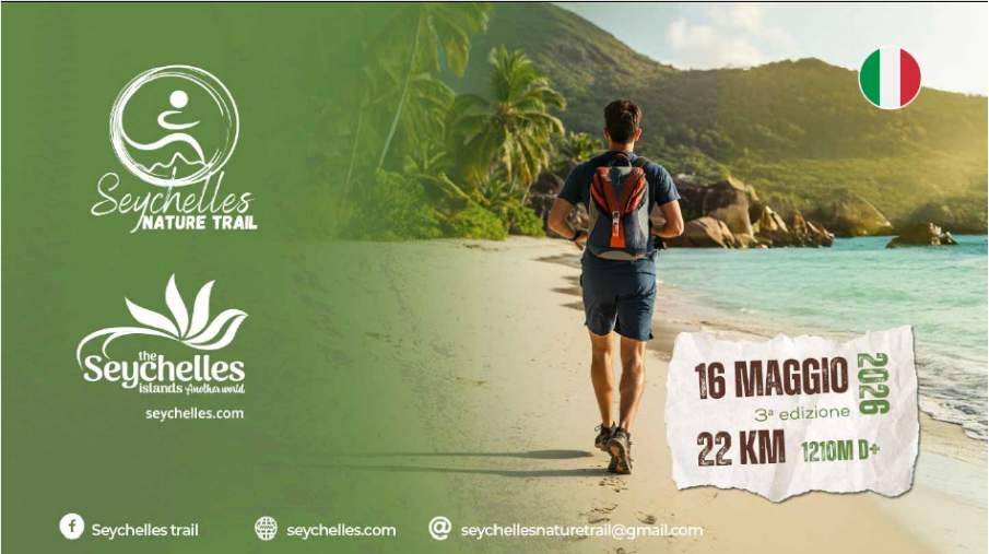 Immagine di sfondo della pagina Seychelles Nature Trail 2026: torna il trail running internazionale a Mahé il 16 maggio