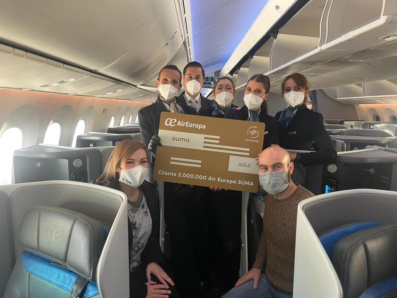 Immagine di sfondo della pagina Air Europa, 2 milioni di clienti per Suma