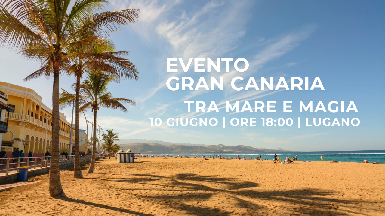 Immagine di sfondo della pagina Gran Canaria si presenta al trade svizzero: evento a Lugano per gli agenti di viaggio