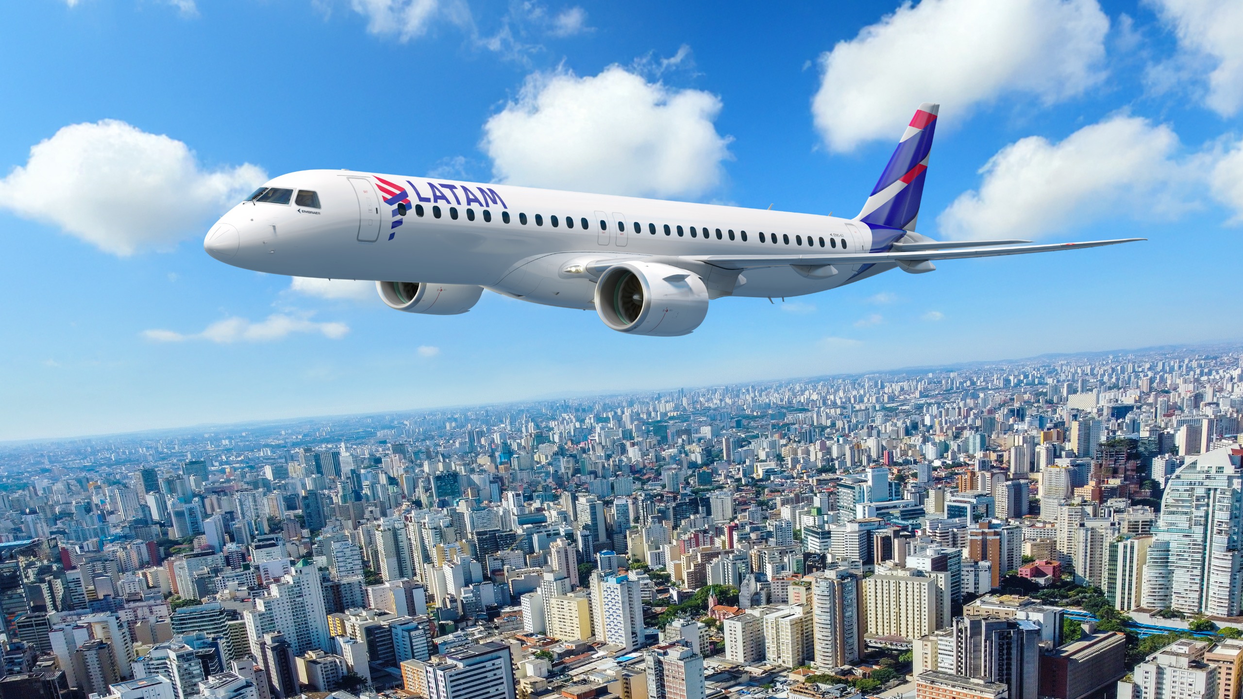 Immagine LATAM Airlines ordina fino a 74 Embraer E195-E2 per rafforzare la connettività sudamericana