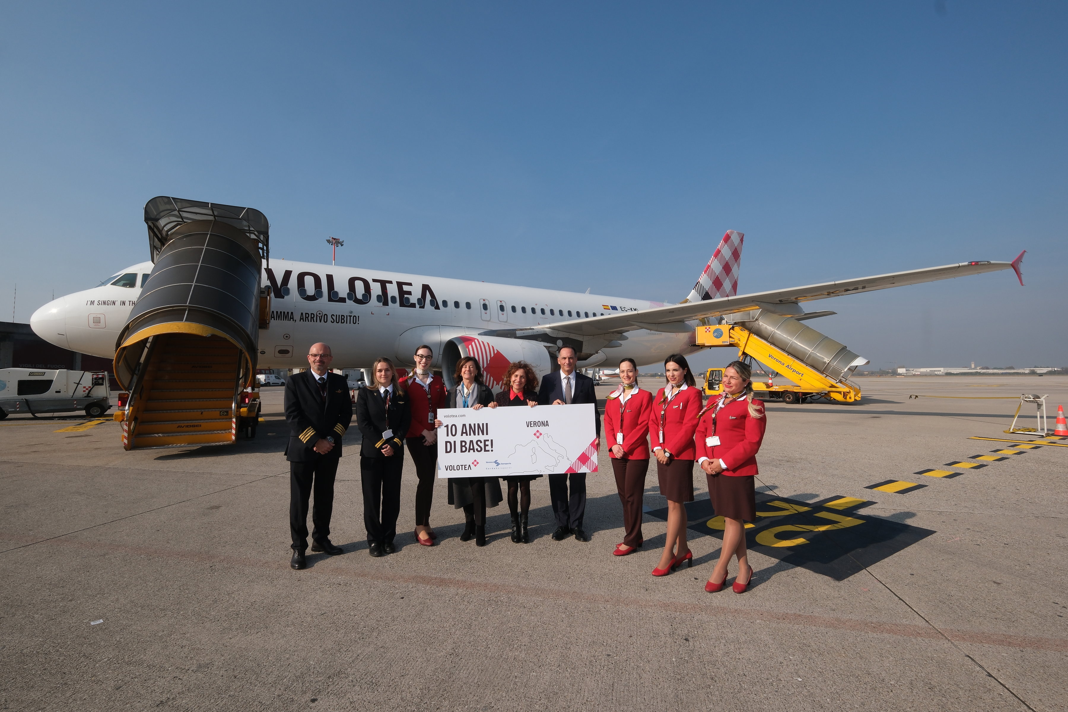 Immagine Volotea festeggia 10 anni a Verona: una storia di rotte, crescita e turismo