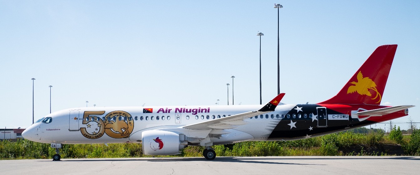 Immagine di sfondo della pagina Air Niugini accoglie l’Airbus A220-300 “People’s Balus” nel 50° anniversario dell’indipendenza