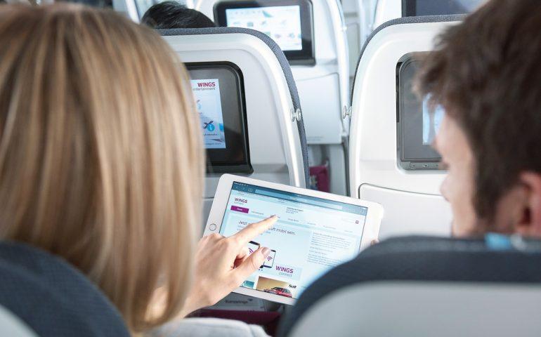 Immagine di sfondo della pagina Eurowings punta sul digitale