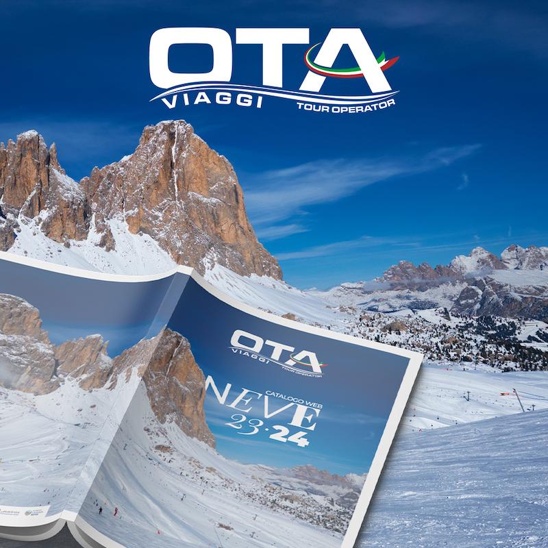 Immagine di sfondo della pagina Nuovo catalogo Neve per Ota Viaggi