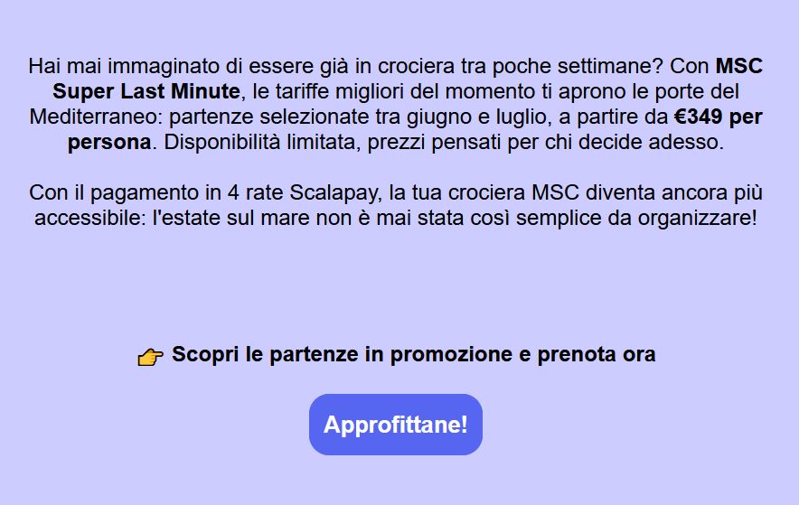 Immagine Ticketcrociere analizza il segmento delle crociere brevi: domanda in crescita ma conversioni basse