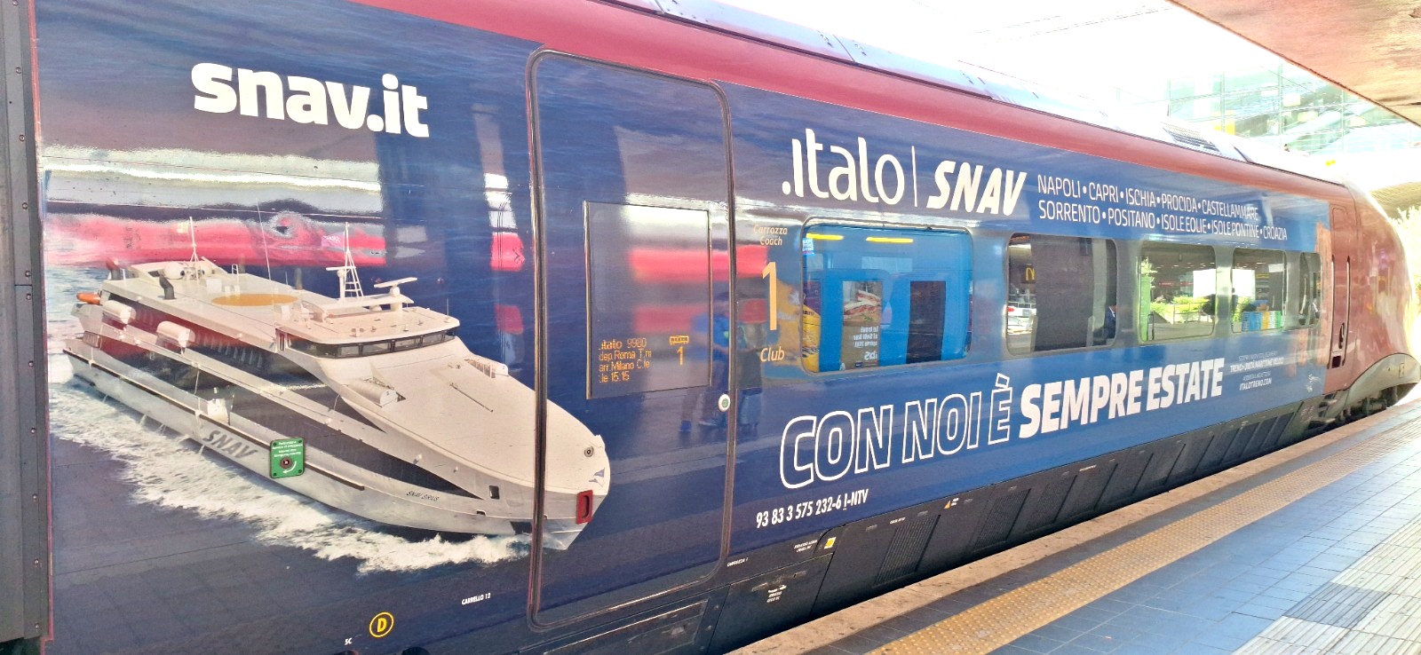 Immagine di sfondo della pagina Italo e SNAV rafforzano l’integrazione dei servizi: un unico acquisto per treno, bus e unità veloci