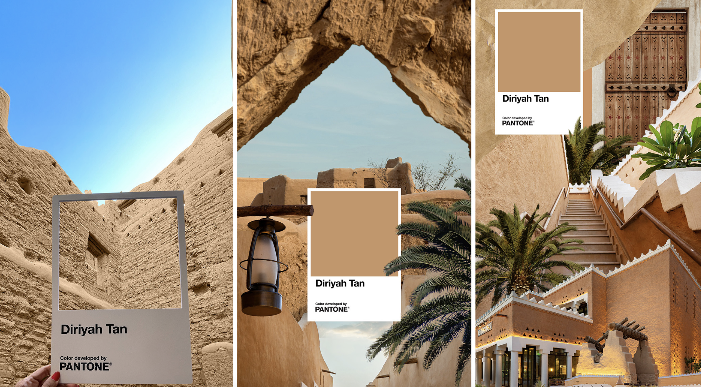 Immagine Pantone firma il colore dell’anima saudita: nasce Diriyah Tan, una sfumatura per viaggiare nel tempo
