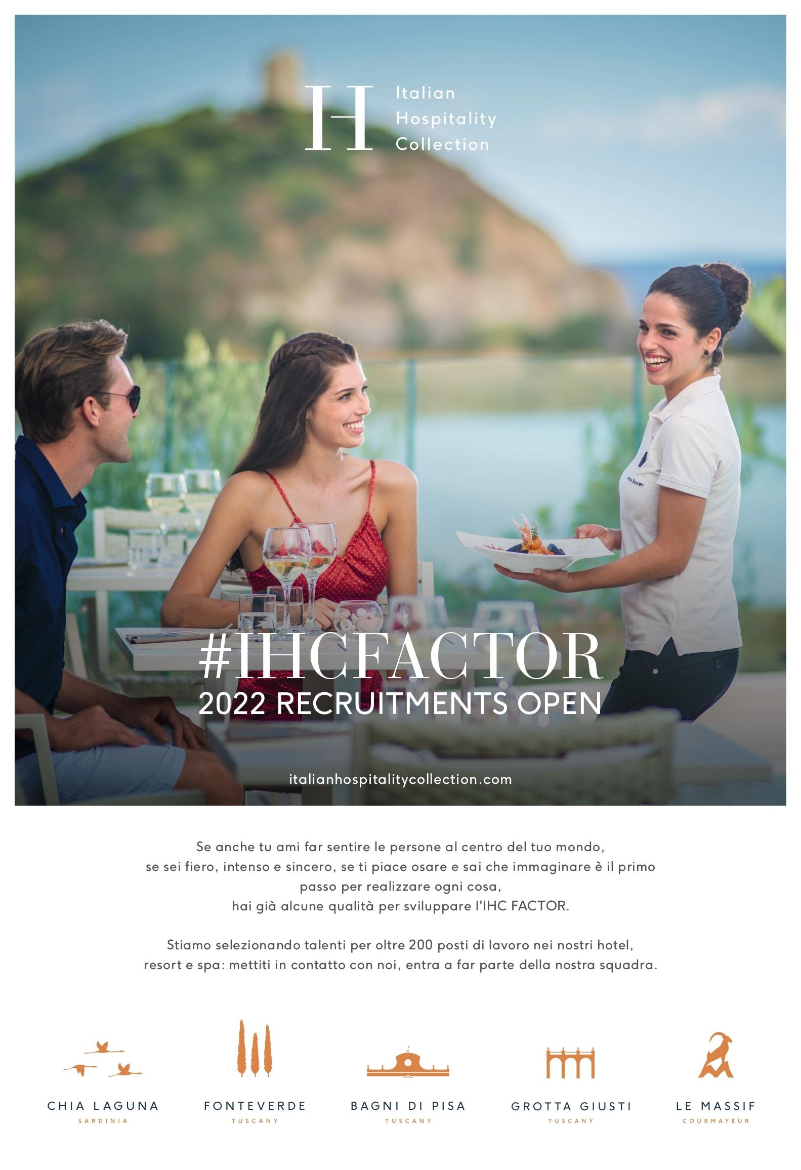 Immagine di sfondo della pagina Italian Hospitality Collection al via il recruiting