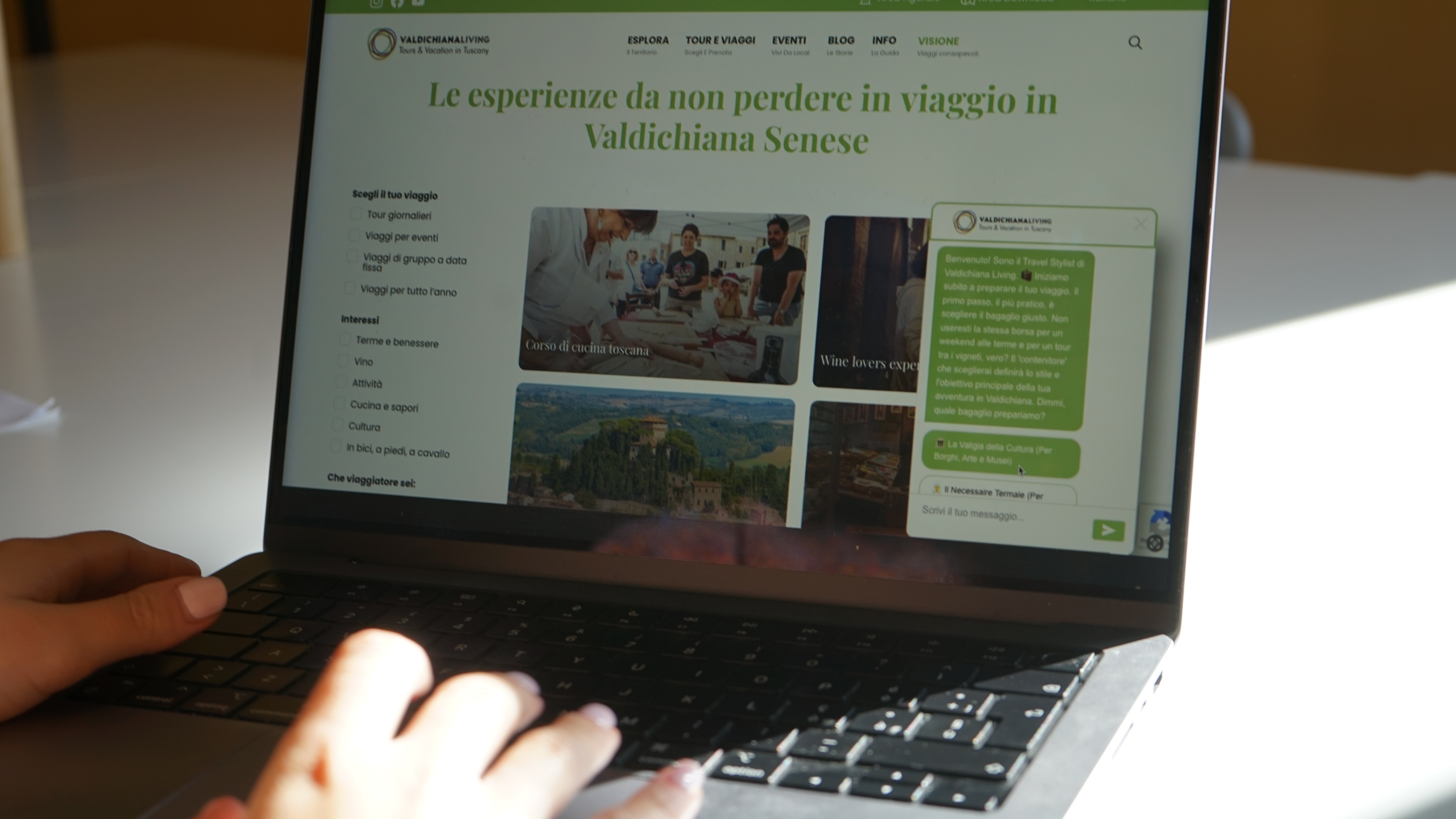 Immagine di sfondo della pagina In Valdichiana Senese nasce il primo ecosistema turistico toscano guidato dall’intelligenza artificiale.
