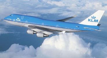 Immagine di sfondo della pagina Klm, tornano i voli sull'Italia