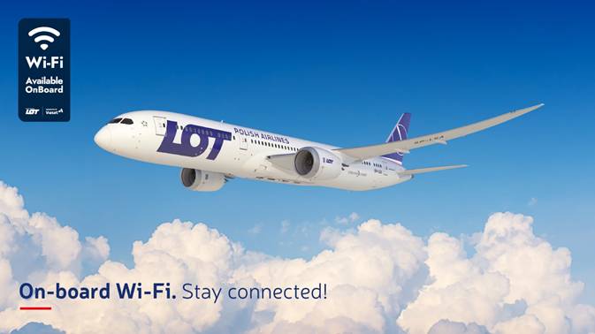 Immagine LOT Polish Airlines attiva il Wi-Fi sul primo Dreamliner