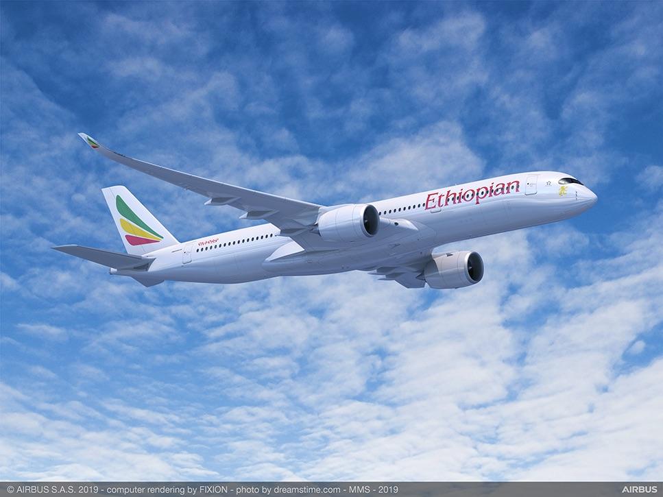 Immagine di sfondo della pagina Ethiopian Airlines Group: 11 nuovi A350-900