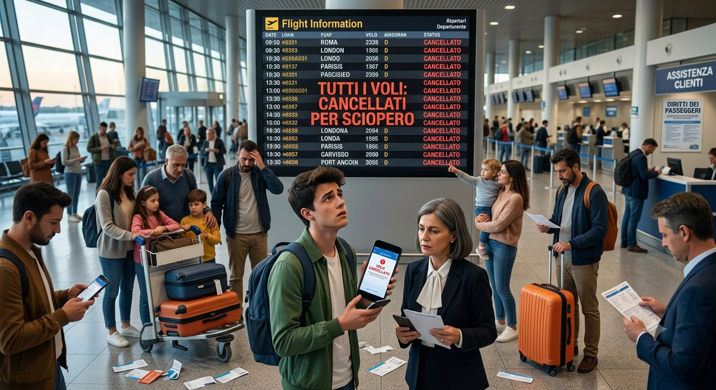 Immagine Se il volo salta per sciopero, chi paga? La Cassazione chiarisce i diritti dei passeggeri