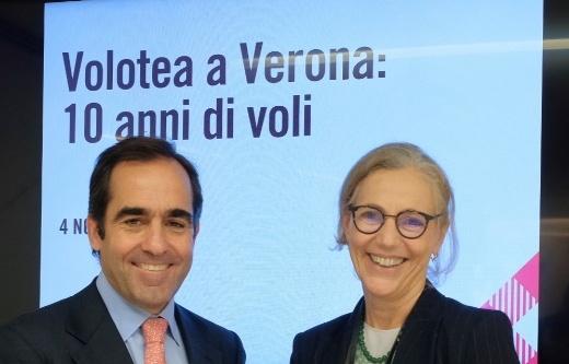 Immagine di sfondo della pagina Volotea festeggia i 10 anni a Verona