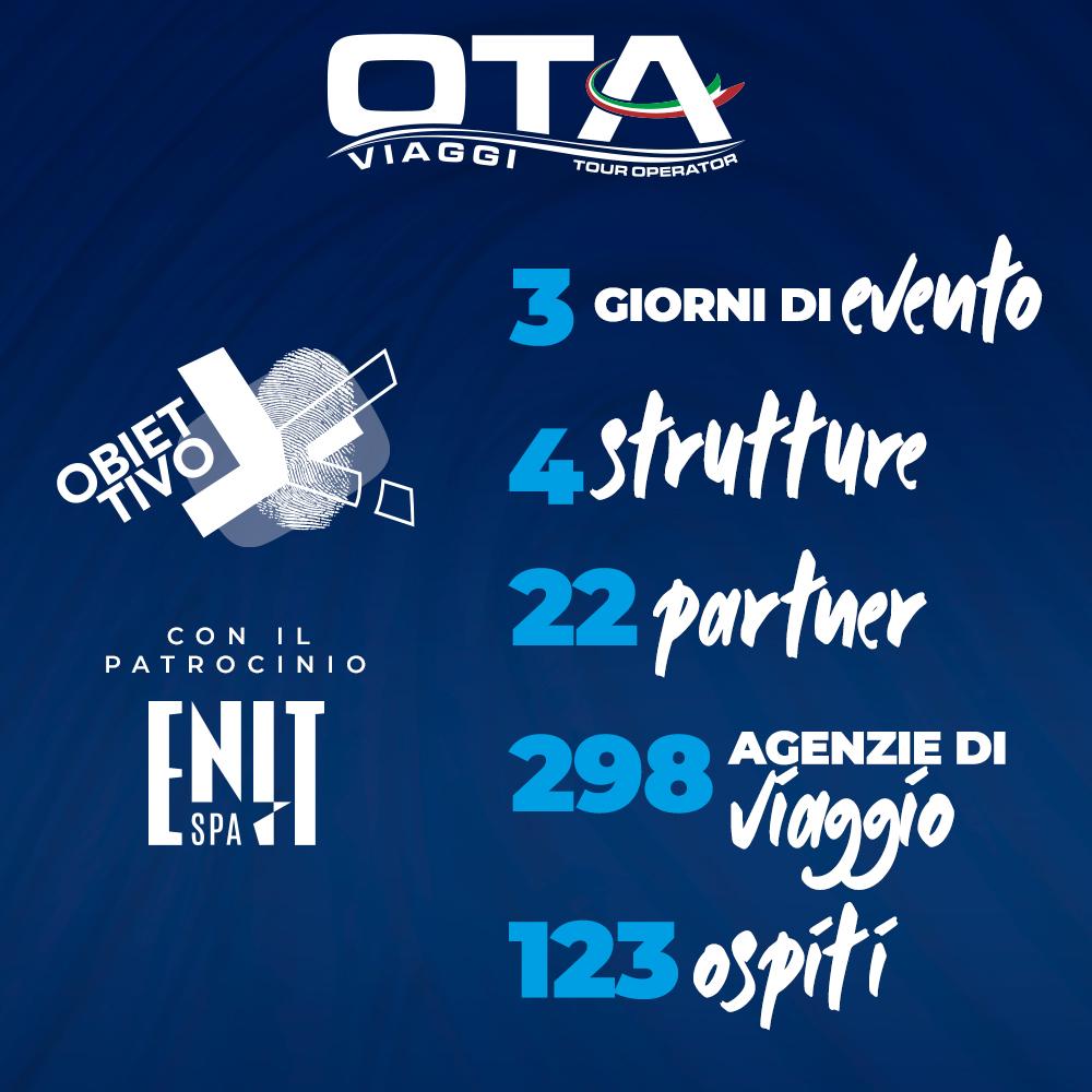 Immagine di sfondo della pagina Ota Viaggi - Patrocinio Enit e Ospiti Obiettivo X