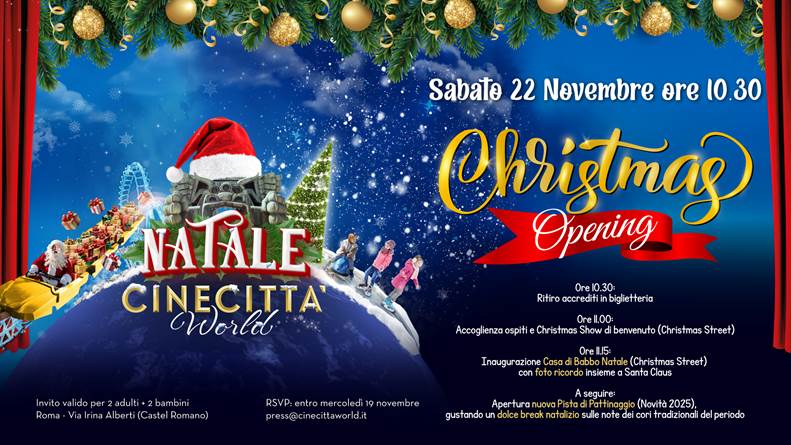 Immagine Cinecittà World accende il Natale tra show e meraviglia
