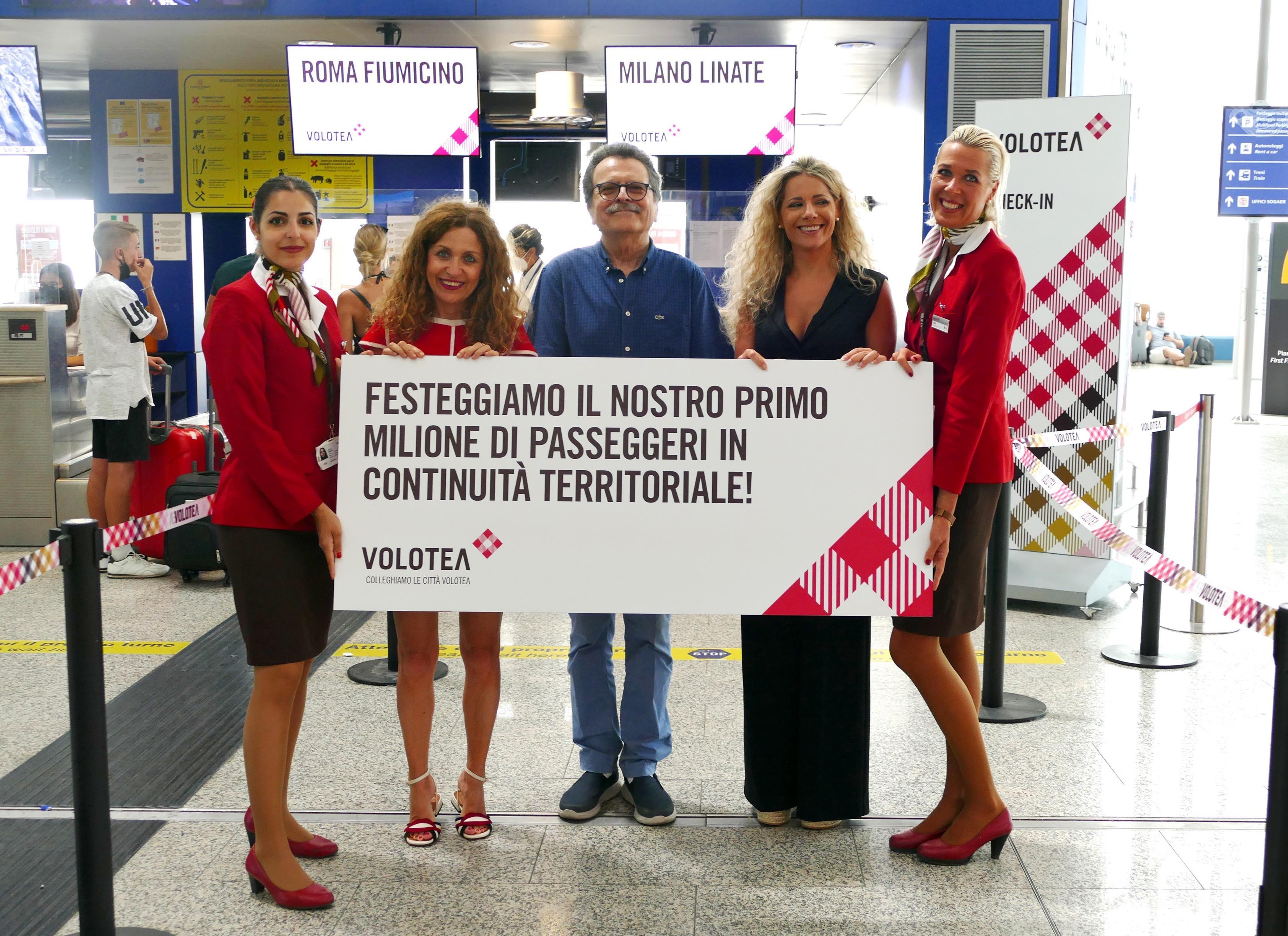 Immagine di sfondo della pagina Volotea, 1 mln di pax in continuità territoriale 