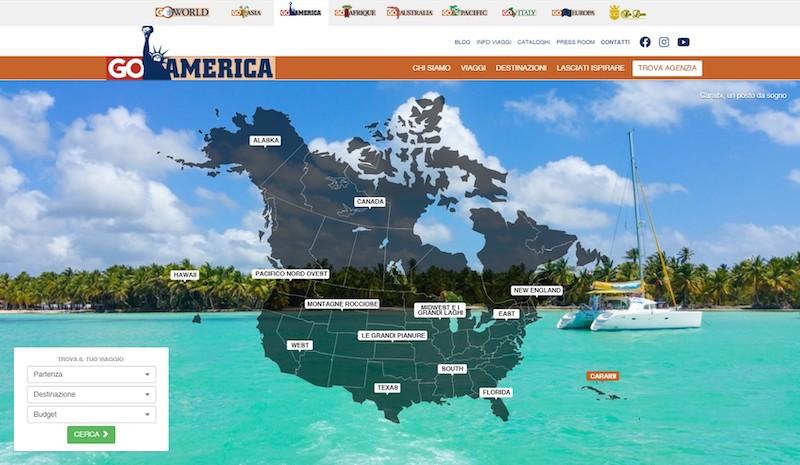 Immagine di sfondo della pagina Nuova collezione “Tutti a..” per Go America