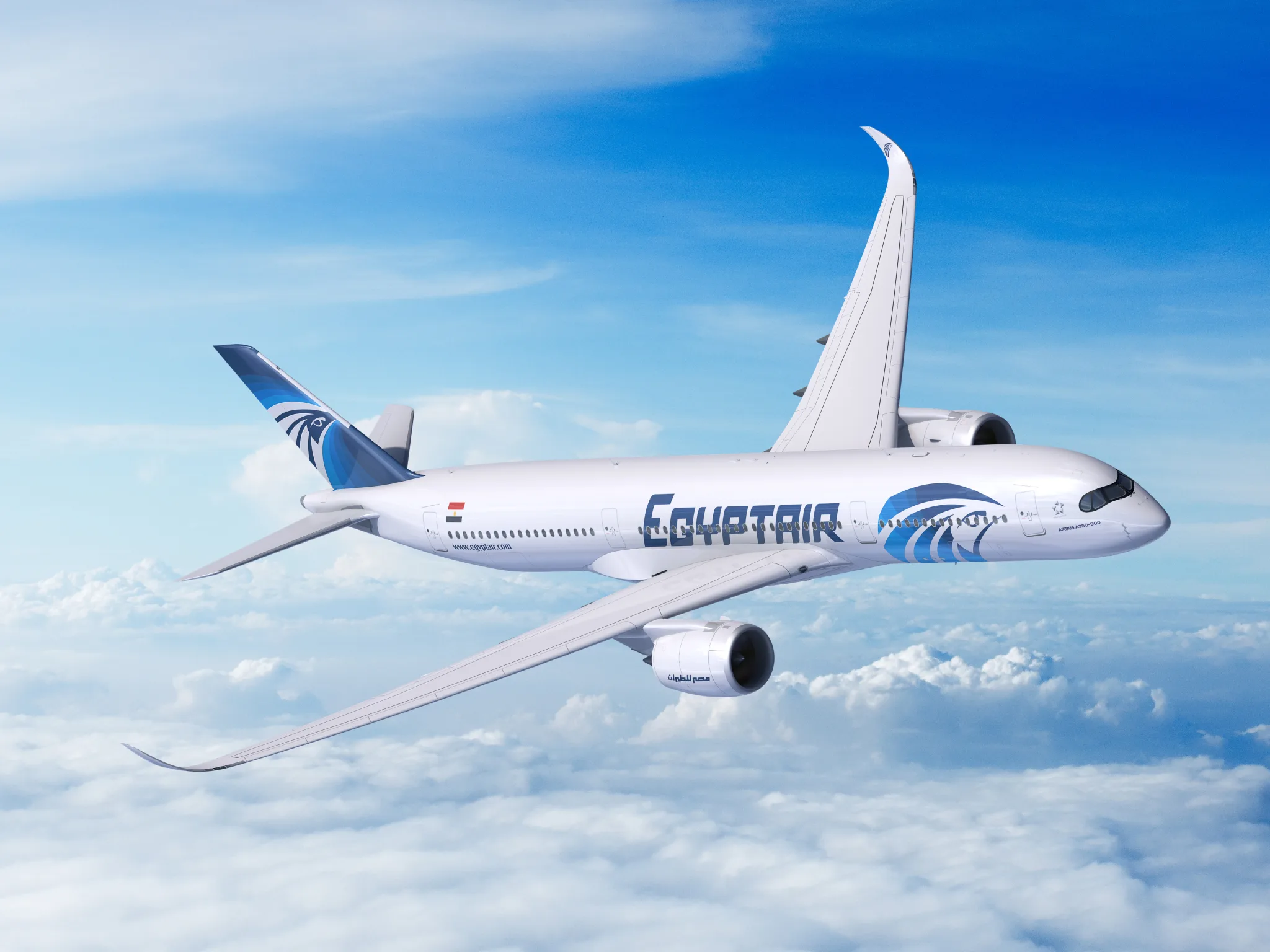 Immagine di sfondo della pagina “Scorci dal cielo”: EgyptAir lancia un concorso social per i passeggeri italiani