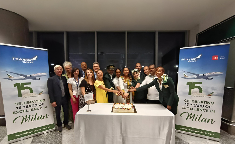 Immagine Ethiopian Airlines celebra 15 anni di collegamenti tra Milano Malpensa e Addis Abeba