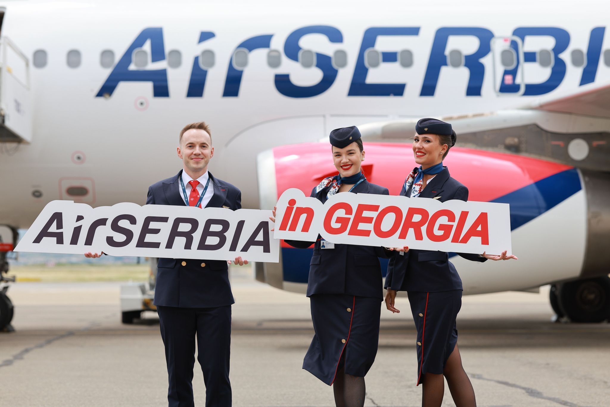 Immagine di sfondo della pagina Air Serbia vola in Georgia: 3 voli settimanali per Tbilisi