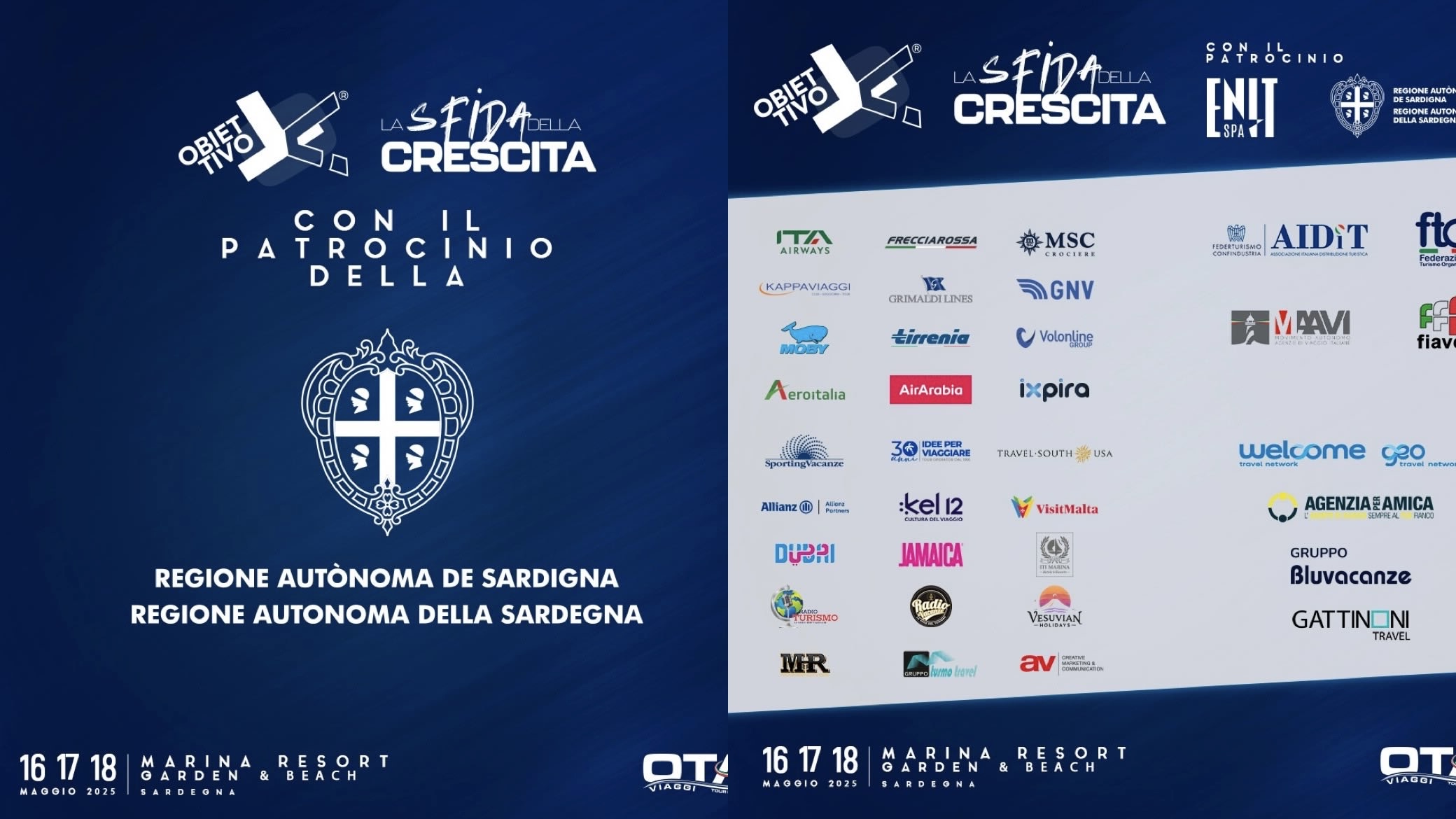 Immagine OTA Viaggi : Obiettivo X 2025 ottiene il patrocinio della Regione Sardegna