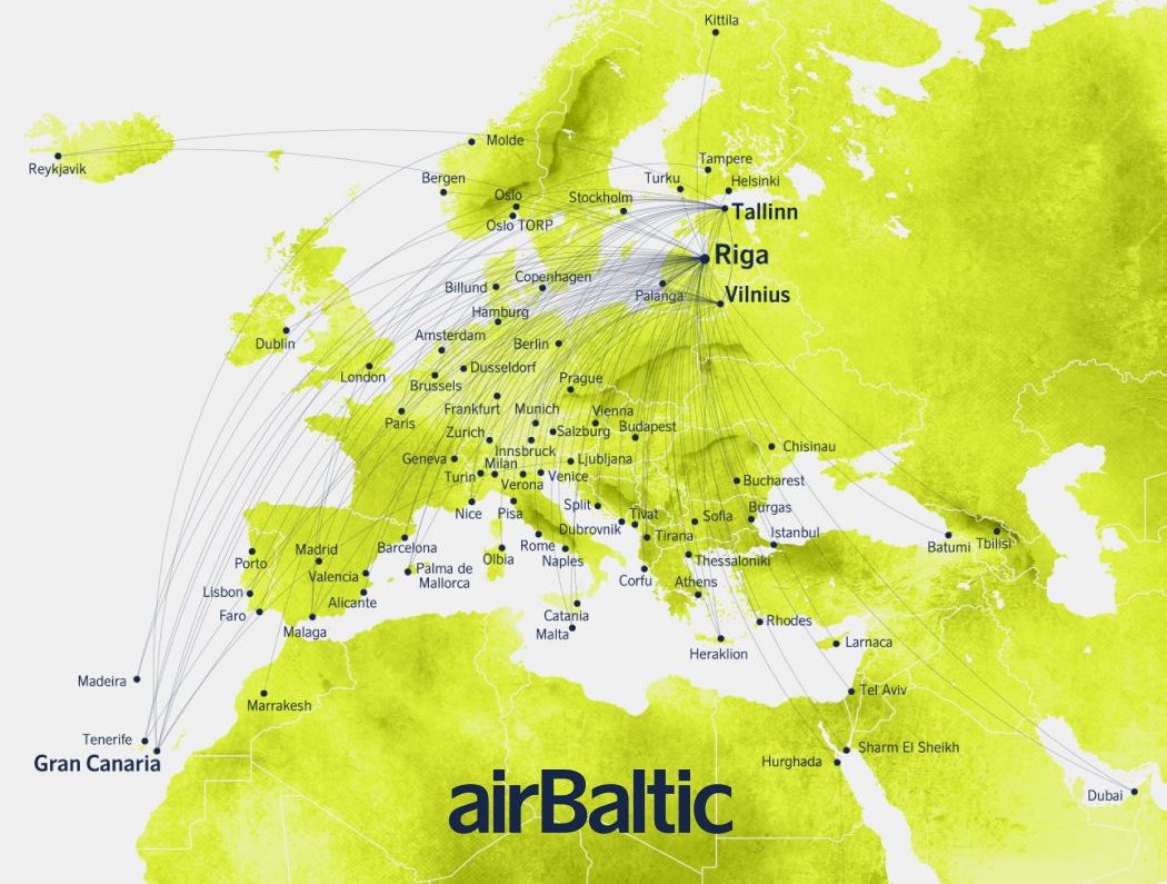 Immagine di sfondo della pagina airBaltic lancia la Mega Sale per viaggiare fino a maggio 2026