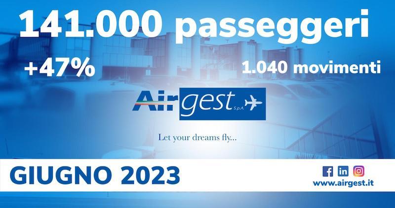 Immagine di sfondo della pagina Aeroporto Trapani: 140.000 pax a giugno