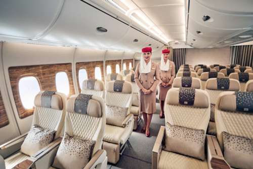 Immagine Emirates: A380 riammodernati con Premium Economy a Milano e a Manchester