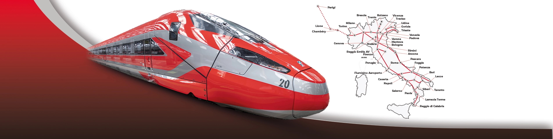 Immagine di sfondo della pagina Ponte del 2 giugno: 7 milioni in viaggio con il Gruppo FS tra treni e bus con corse e servizi potenziati in tutta Italia