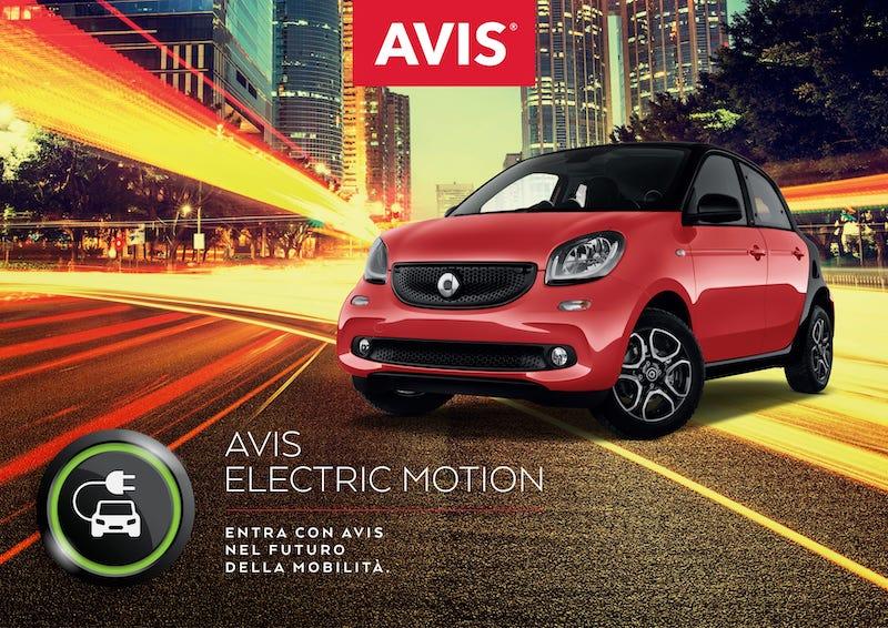 Immagine di sfondo della pagina Avis Italia, ecco l'Avis Electric Motion