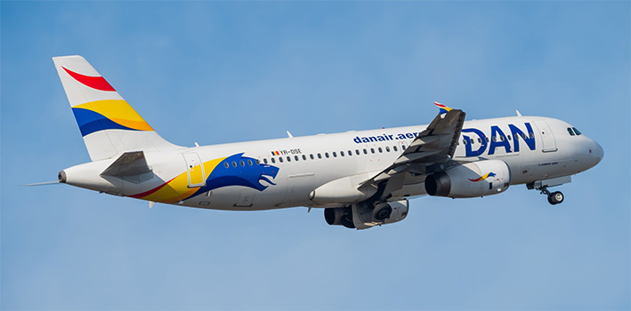 Immagine di sfondo della pagina Dan Air sbarca in Italia: nuove rotte verso la Romania con voli diretti da quattro città italiane