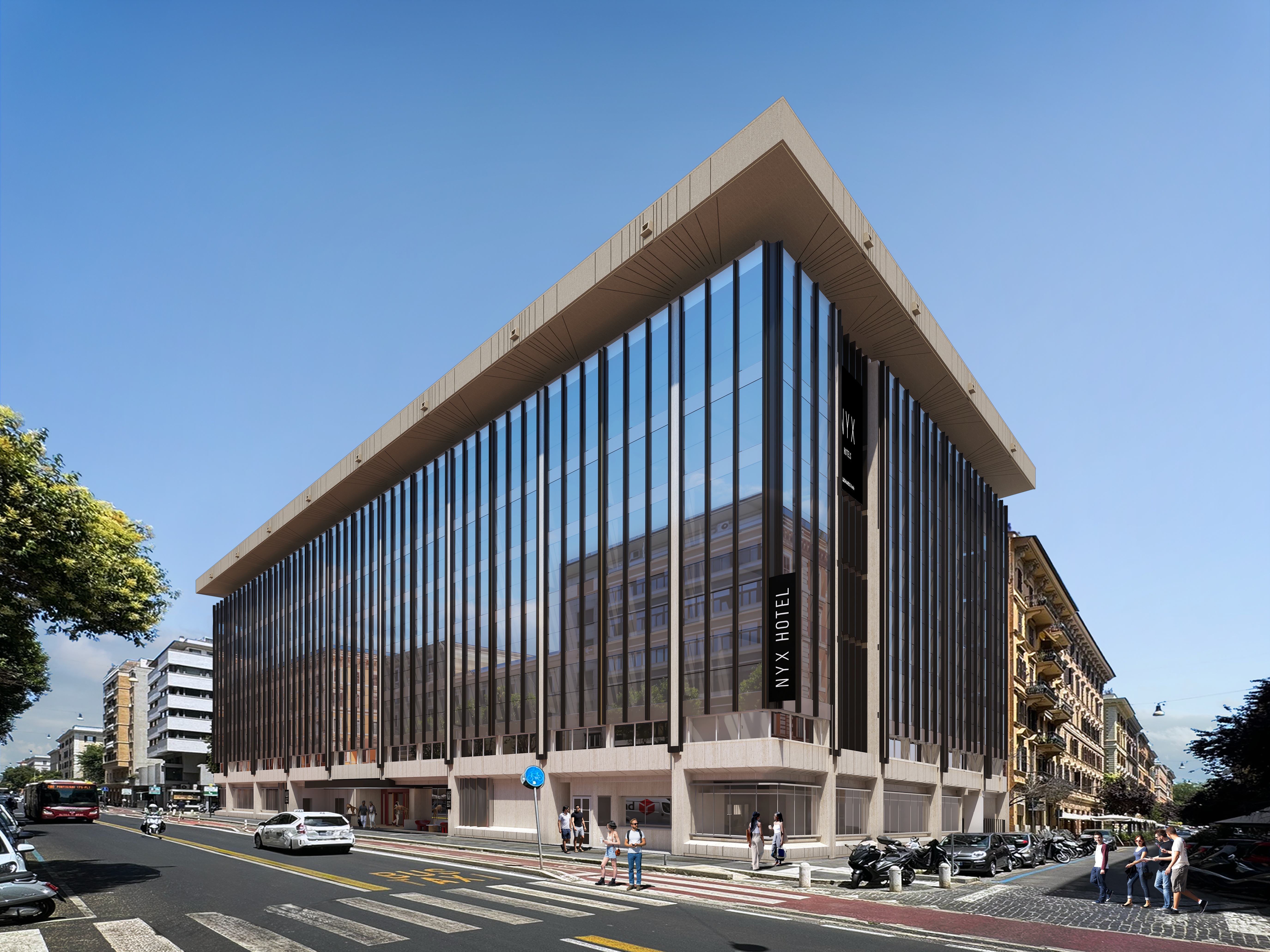 Immagine di sfondo della pagina Leonardo Hotels punta su Roma: il nuovo NYX Hotel tra ospitalità lifestyle e vision europea