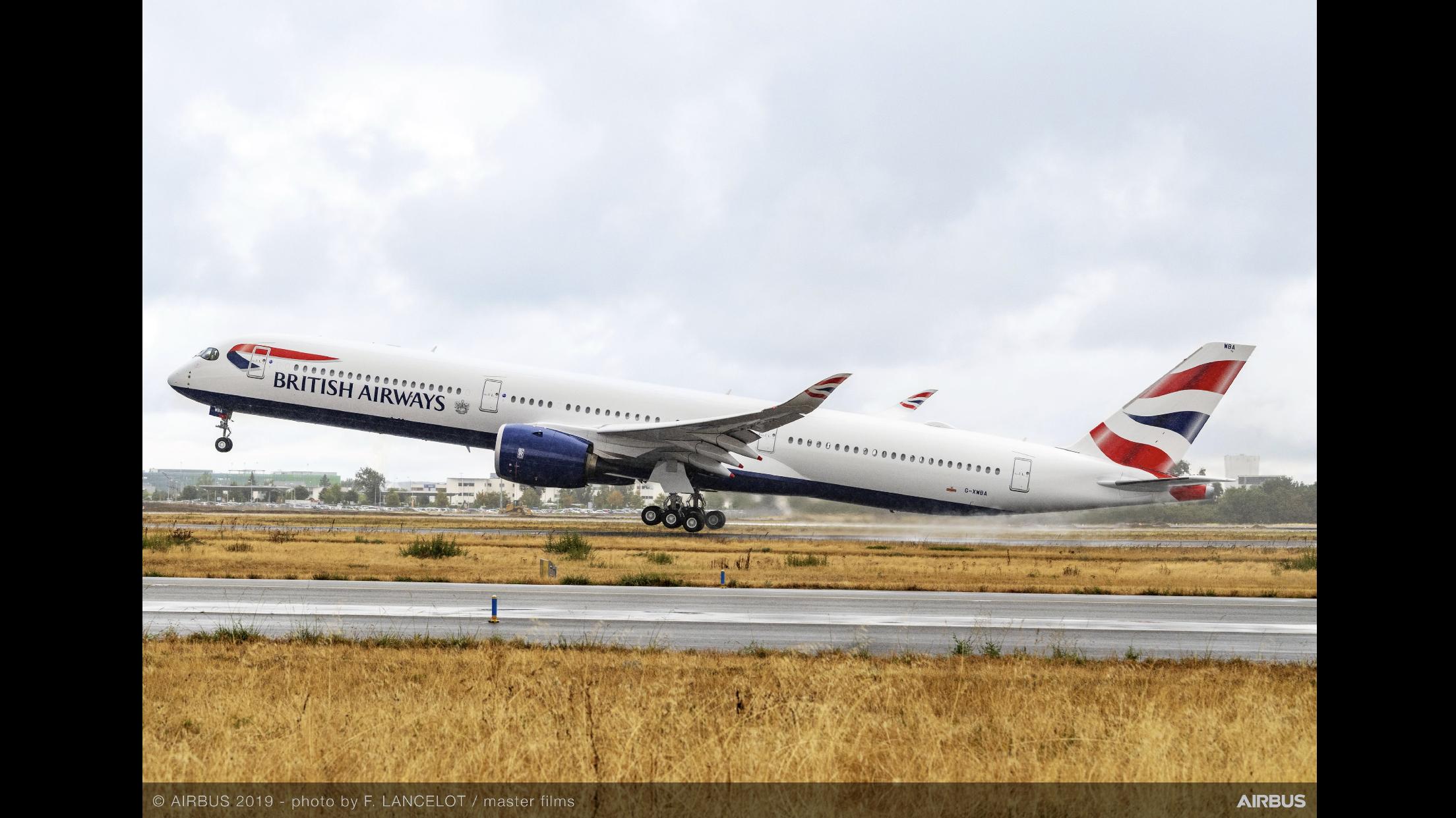 Immagine di sfondo della pagina Cresce con l'A350-1000 la flotta British Airways 