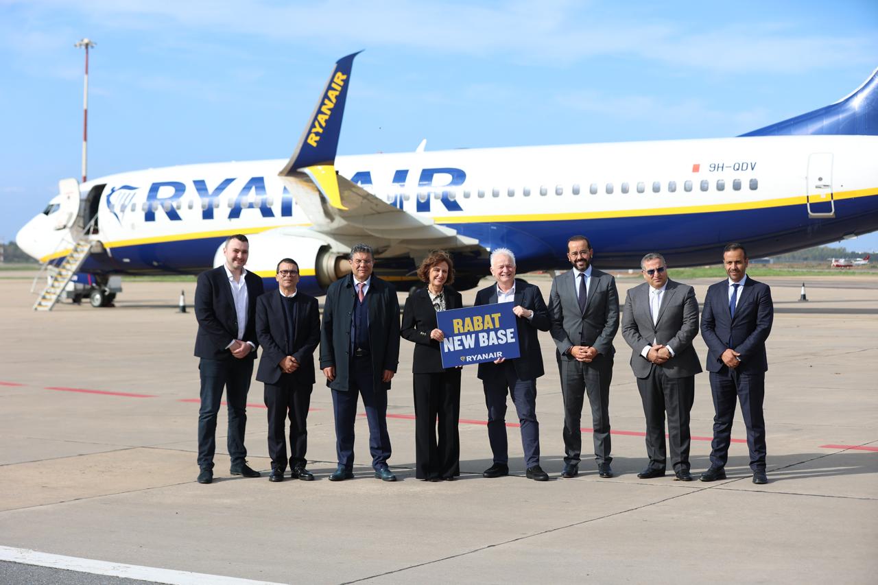 Immagine di sfondo della pagina Ryanair apre una nuova base a Rabat: due aeromobili basati e 20 rotte dall’estate 2026