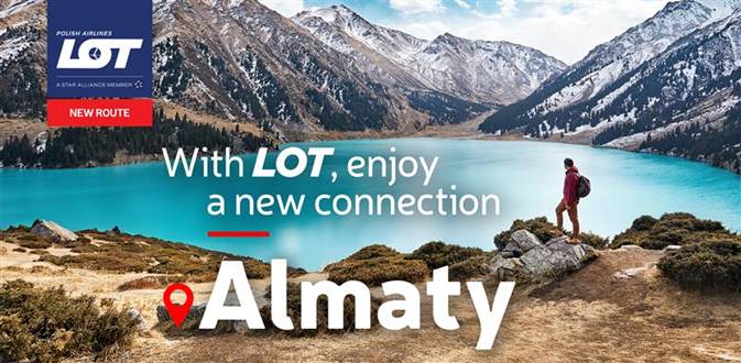 Immagine LOT Polish Airlines inaugura voli tutto l’anno da Varsavia ad Almaty