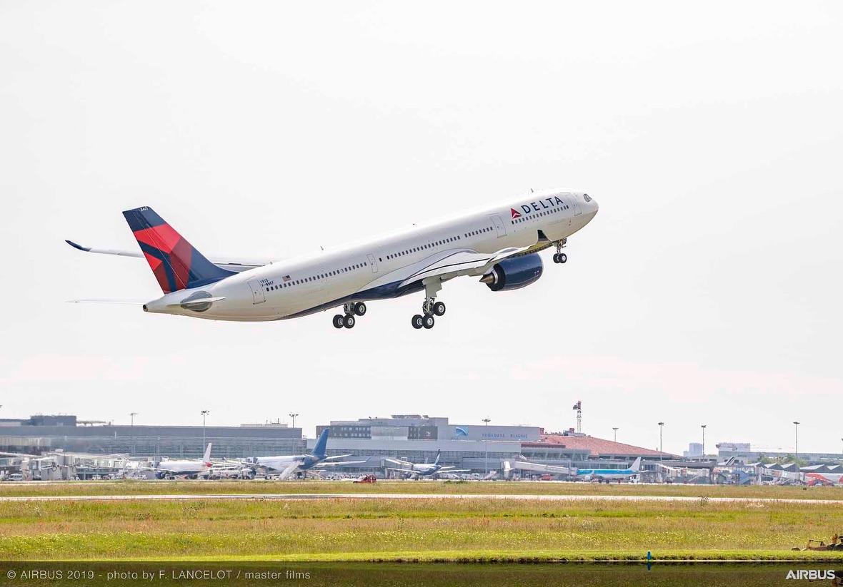 Immagine di sfondo della pagina Delta Air Lines, nuovo A330neo