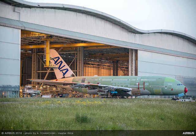 Immagine di sfondo della pagina ANA, al debutto il primo Airbus A380