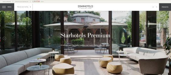 Immagine di sfondo della pagina Starhotels.com, nuova piattaforma digitale