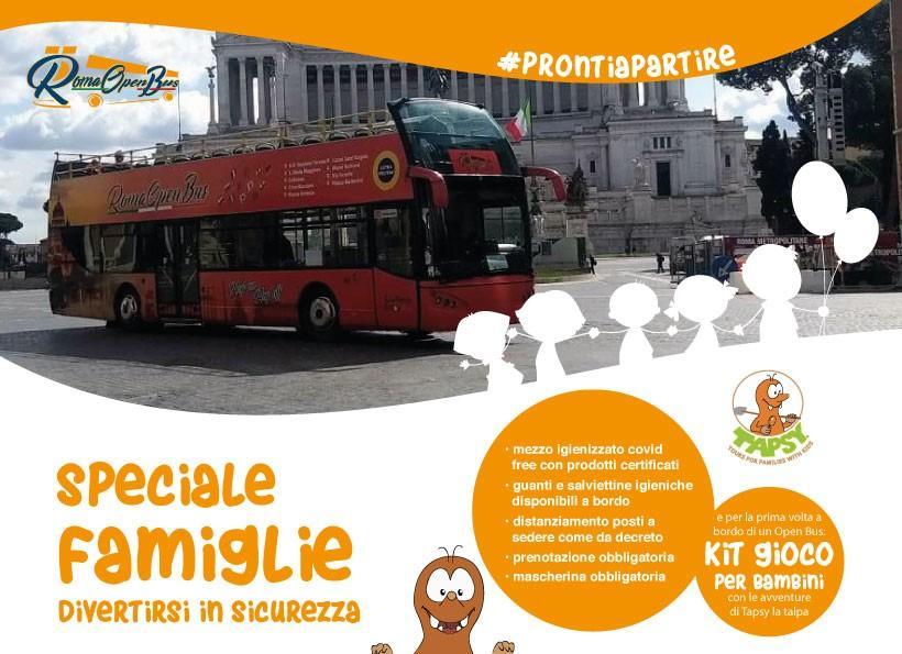 Immagine di sfondo della pagina RomaOpenBus, parte il tour per le famiglie