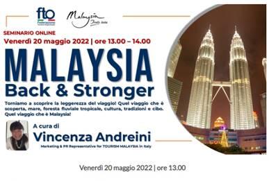 Immagine di sfondo della pagina  Tourism Malaysia, un webinar con FTO 