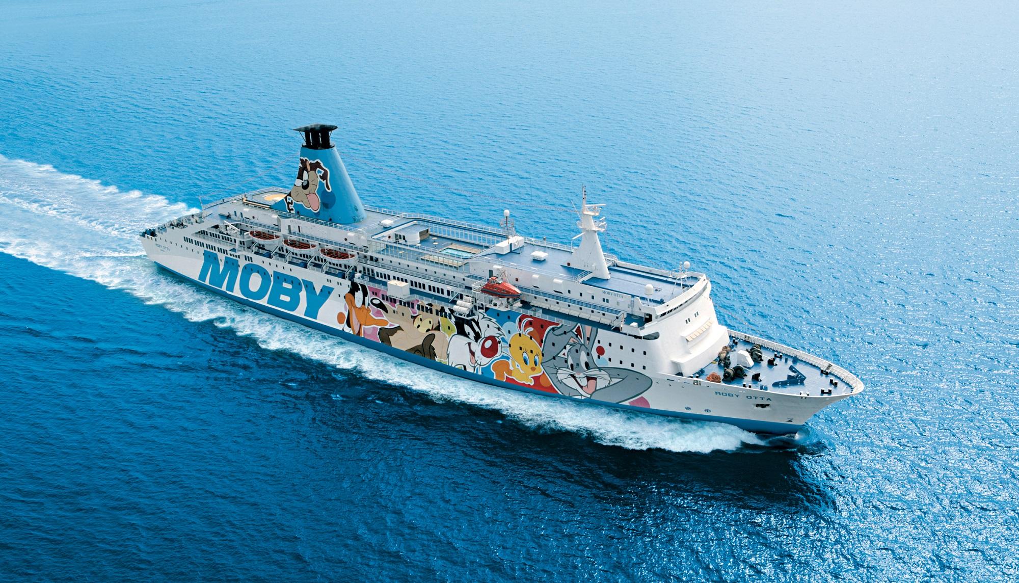 Immagine di sfondo della pagina Moby, al via la linea pax-merci per Piombino-Olbia