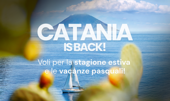 Immagine di sfondo della pagina KM Malta Airlines riporta Catania nel network estivo 2026