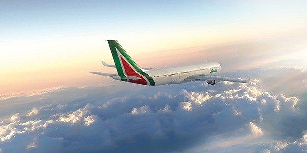 Immagine di sfondo della pagina Alitalia prorogati voli Covid tested New York 