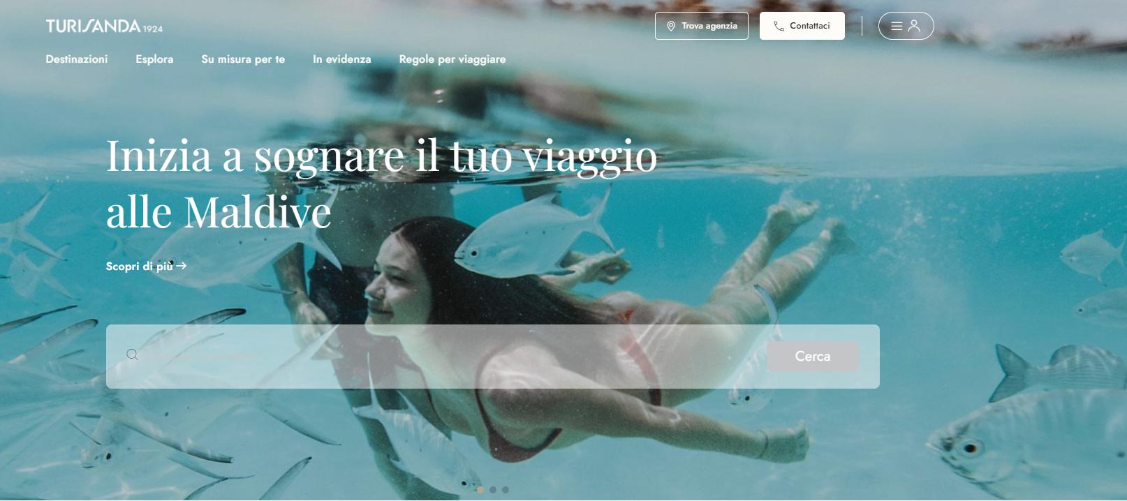 Immagine di sfondo della pagina Turisanda punta sul digital: rinnovato il sito web