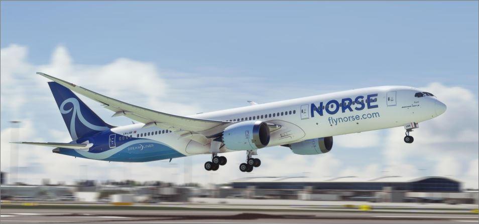Immagine di sfondo della pagina Norse Atlantic Airways vola da Roma a New York JFK