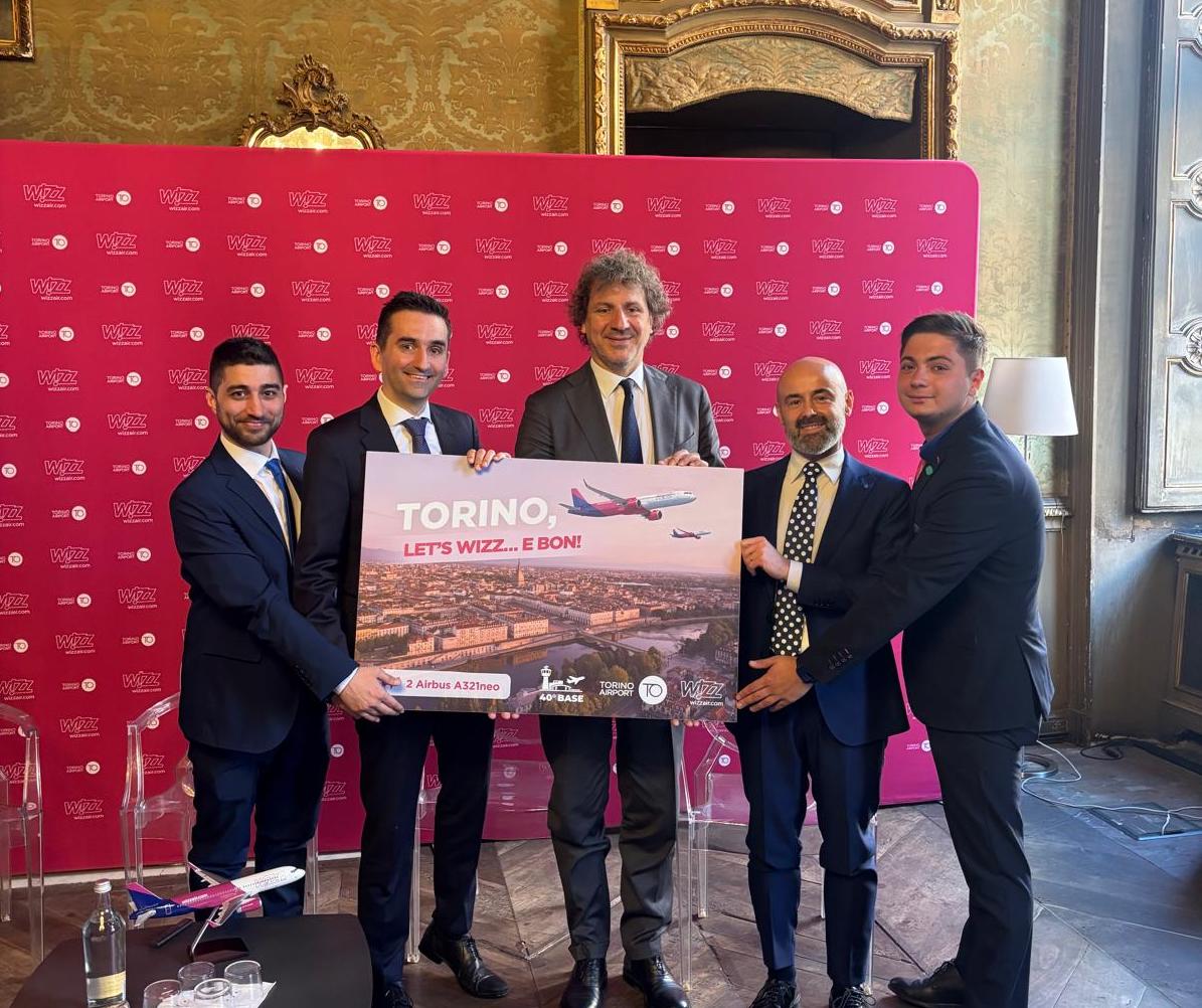 Immagine Wizz Air inaugura la nuova base a Torino: sette rotte in più e 80 posti di lavoro diretti