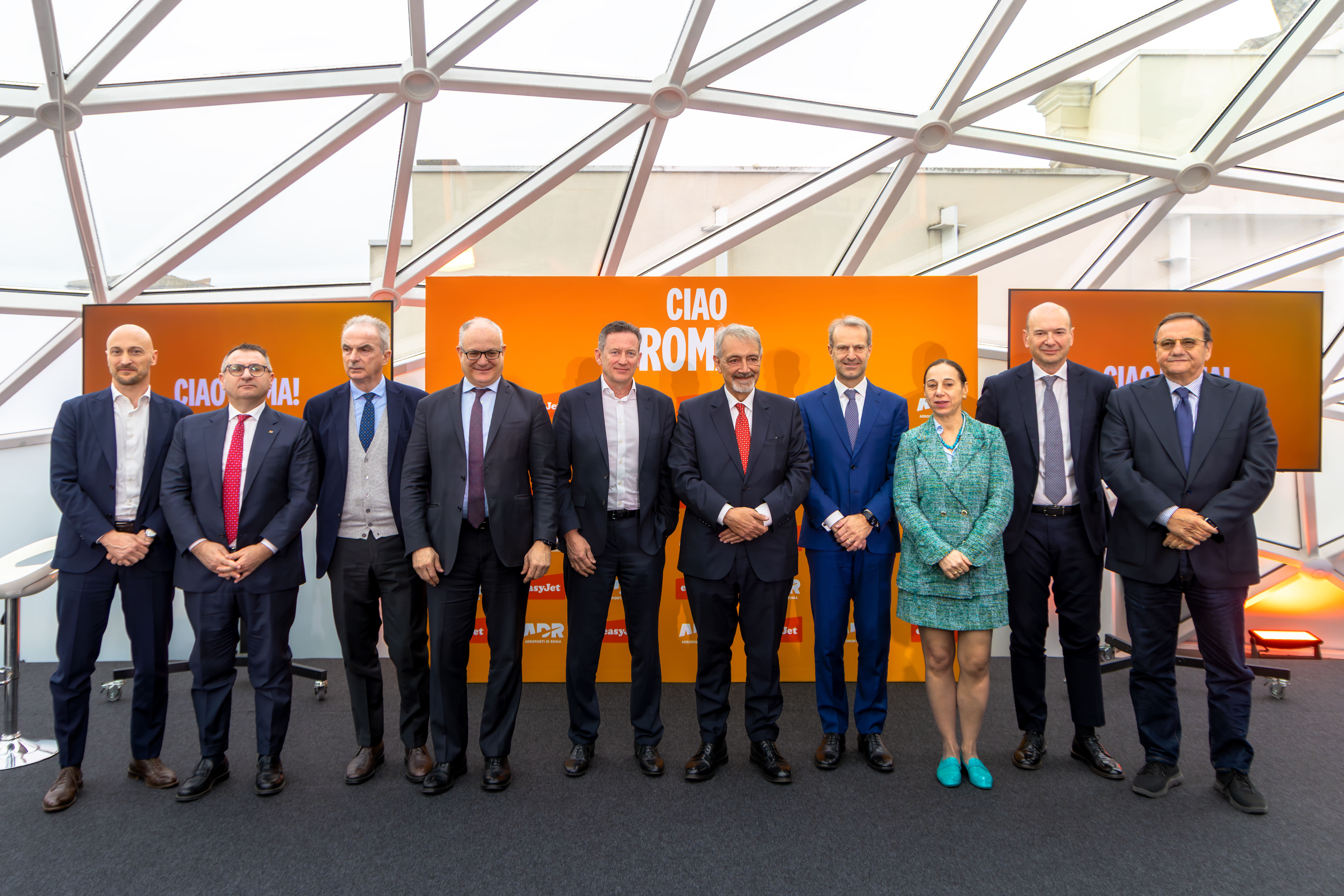 Immagine di sfondo della pagina easyJet fa base a Roma Fiumicino